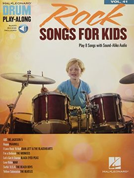 portada Drum Play-Along Volume 41: Rock Songs for Kids (Book (in English)