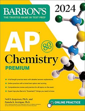 portada Ap Chemistry Premium, 2024: 6 Practice Tests + Comprehensive Review + Online Practice (Barron'S Test Prep) (in English)