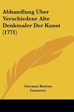 portada abhandlung uber verschiedene alte denkmaler der kunst (1771) (en Inglés)