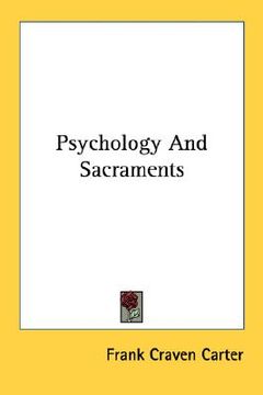 portada psychology and sacraments (en Inglés)