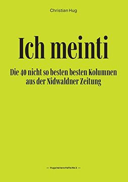portada Ich Meinti iii (en Alemán)