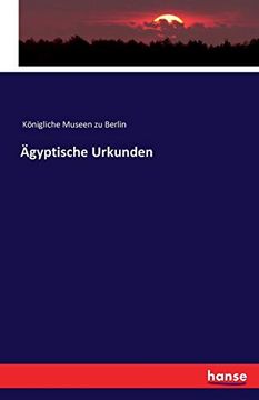 portada Gyptische Urkunden (en Alemán)