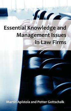 portada essential knowledge and management issues in law firms (in English)