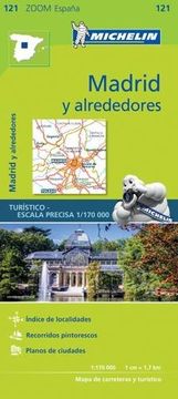 portada Alrededores de Madrid Michelin Zoom Map 121: Around Madrid (Michelin Zoom Maps)