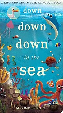 portada Down Down Down in the Sea: A lift-and-learn peek-through book (Lift & Learn Peek Through Book)
