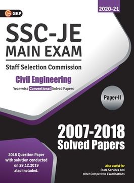 portada Ssc 2021 Junior Engineer Civil Engineering Paper II Conventional Solved Papers (2007-2018) (en Inglés)