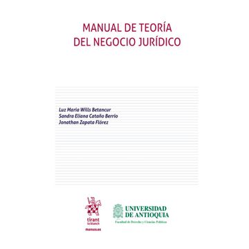 portada Manual de teoría del negocio jurídico (in Spanish)