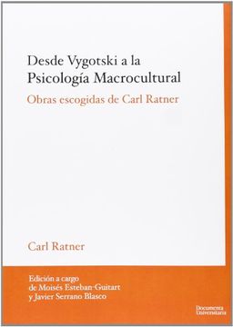 portada Desde Vygotski a la Psicología Macrocultural (Udg Publicacions) (in Spanish)