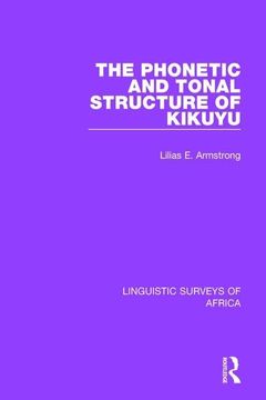 portada The Phonetic and Tonal Structure of Kikuyu