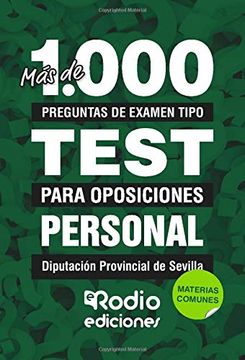 portada Personal Diputación Provincial de Sevilla. Materias Comunes: Más de 1. 000 Preguntas de Examen Tipo Test Para Oposiciones