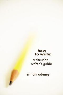 portada how to write (en Inglés)