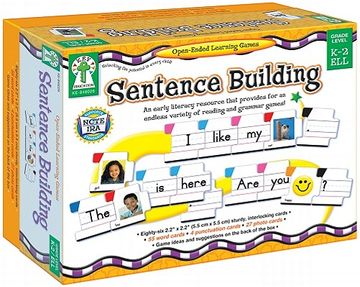 portada sentence building: an early literacy resource that provides for an endless variety of reading and grammar games!