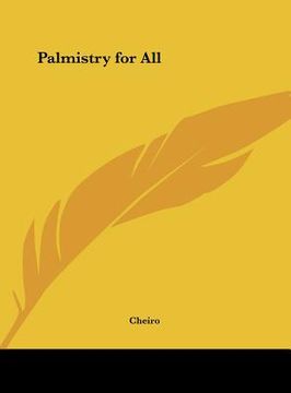 portada palmistry for all (en Inglés)