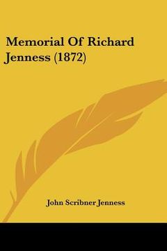 portada memorial of richard jenness (1872)