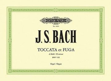 portada Toccata and Fugue in D Minor Bwv 565 for Orga (in English)