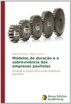 portada Modelos de duração e a sobrevivência das empresas paulistas: Duração e sobrevivência das empresas paulistas