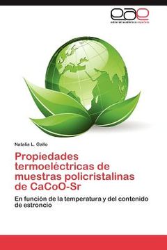 portada propiedades termoel ctricas de muestras policristalinas de cacoo-sr (in Spanish)