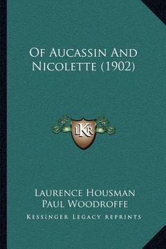portada of aucassin and nicolette (1902)