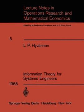portada information theory for systems engineers