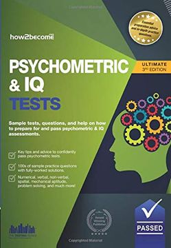 portada Psychometric & iq Tests: Sample Tests, Questions, and Help on how to Prepare for and Pass Psychometric & iq Assessments. (The Testing Series) 