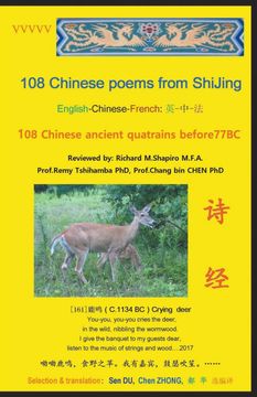 portada 108 Chinese Poems From Shijing: 108 Chinese Ancient Quatrains Before 77Bc (en Inglés)