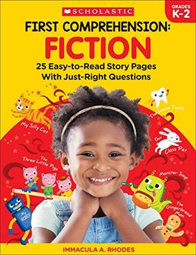 portada First Comprehension: Fiction: 25 Easy-To-Read Story Pages With Just-Right Questions (in English)