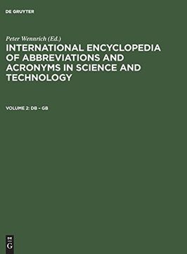 International Encyclopedia of Abbreviations and Acronyms in Science and Technology, Volume 2 (en Inglés)