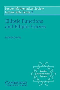 portada Elliptic Functions and Elliptic Curves Paperback (London Mathematical Society Lecture Note Series) (en Inglés)