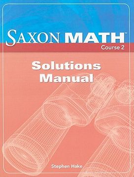 saxon math course 2 solutions manual