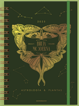 portada Agenda 2025 Bruja Moderna Semanal - Crisálida dorada