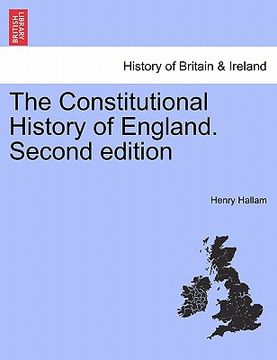 portada the constitutional history of england.vol. ii, third edition (in English)