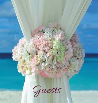 portada Wedding Guest Book (HARDCOVER), Ideal for Beach Ceremonies, Special Events & Functions, Commemorations, Anniversaries, Parties: BLANK Pages - no lines