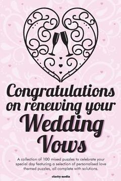 portada Congratulations On Renewing Your Wedding Vows Puzzle Book