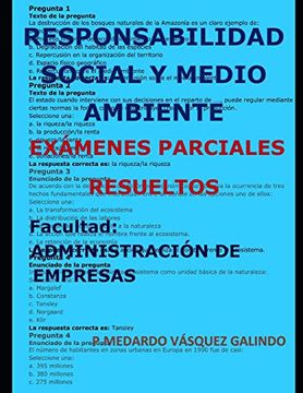 portada Responsabilidad Social y Medio Ambiente-Exámenes Parciales Resueltos: Facultad: Administración de Empresas (in Spanish)