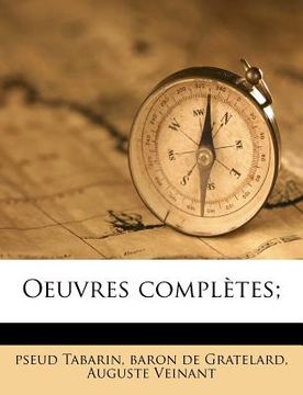 portada Oeuvres complètes; (en Francés)