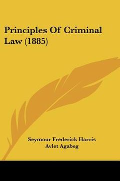 portada principles of criminal law (1885) (en Inglés)