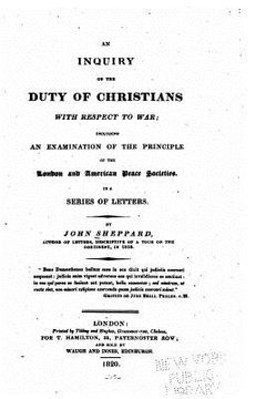 portada An inquiry on the duty of Christians with respect to war (in English)
