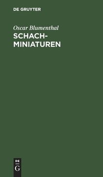 portada Schachminiaturen (German Edition) [Hardcover ] (en Alemán)