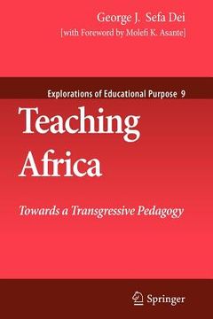 portada teaching africa: towards a transgressive pedagogy (en Inglés)