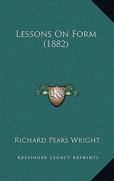 portada lessons on form (1882) (en Inglés)