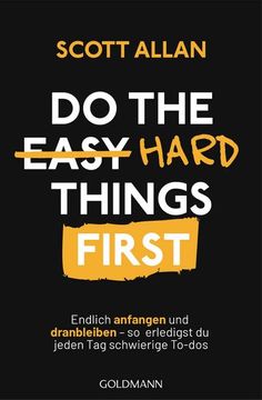 portada Do the Hard Things First (en Alemán)