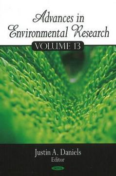 portada advances in environmental research volume 13.