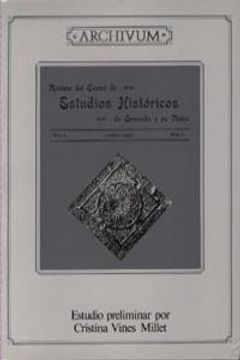 portada Revista del centro de estudios históricos de Granada y su reino