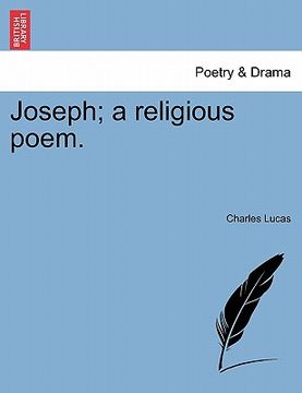 portada joseph; a religious poem. (en Inglés)
