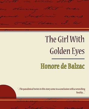 portada girl with golden eyes - honore de balzac