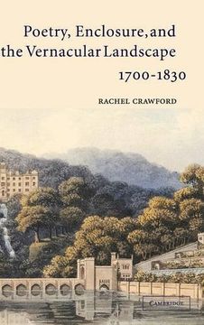 portada Poetry, Enclosure, and the Vernacular Landscape, 1700-1830 Hardback (in English)