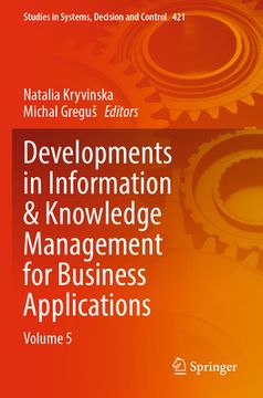 portada Developments in Information & Knowledge Management for Business Applications: Volume 5