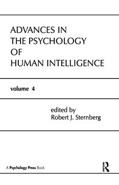 portada Advances in the Psychology of Human Intelligence: Volume 4 (en Inglés)