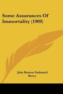 portada some assurances of immortality (1909) (in English)