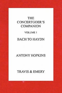 portada the concertgoer's companion - bach to haydn (en Inglés)